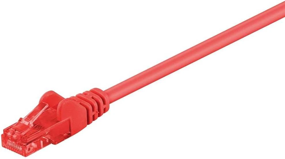 Goobay Kabelis LAN Patchcord CAT 6 U/UTP Raudonas 3m