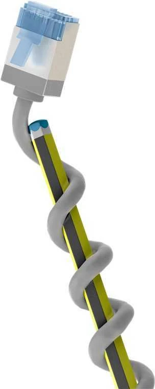 Goobay CAT 6A EXTRA FLEX Patchcord LAN kabelis, pilkas 5m