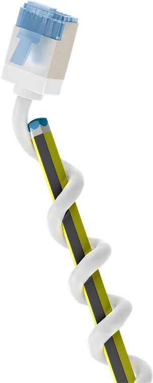 Goobay itin lankstus CAT 6A pataisinis kabelis, plonas, U/FTP, baltas – Laido ilgis 7,5 m