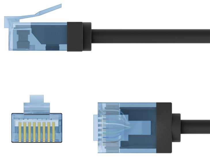 Goobay CAT 6A EXTRA FLEX Patchcord LAN laidas, juodas, 0,15 m