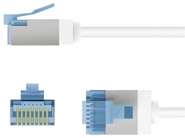 Goobay Kabelis LAN Patchcord CAT 6A EXTRA FLEX balta 0,25m