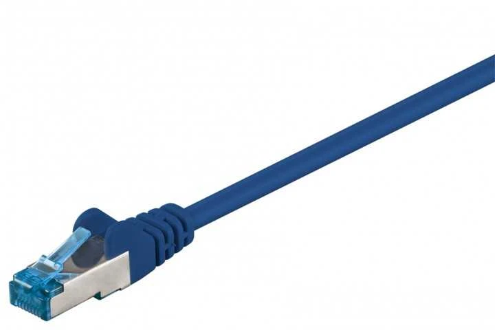 Goobay CAT 6A S/FTP LAN Patchcord laidas, mėlynas, 1 m