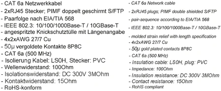 Goobay Kabelis LAN Patchcord CAT 6A S/FTP Raudona 7,5m