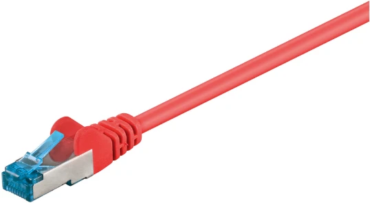 Goobay Kabelis LAN Patchcord CAT 6A S/FTP Raudona 2m