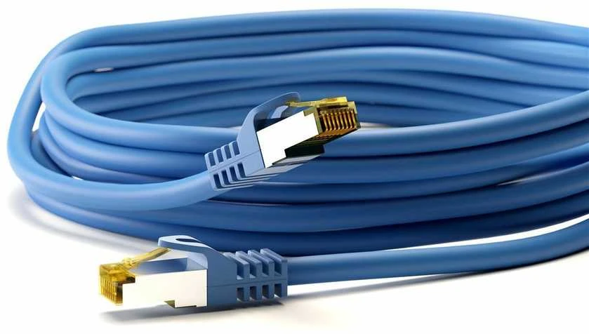 Goobay CAT 7 S/FTP LAN patchcord kabelis, mėlynas - 20m