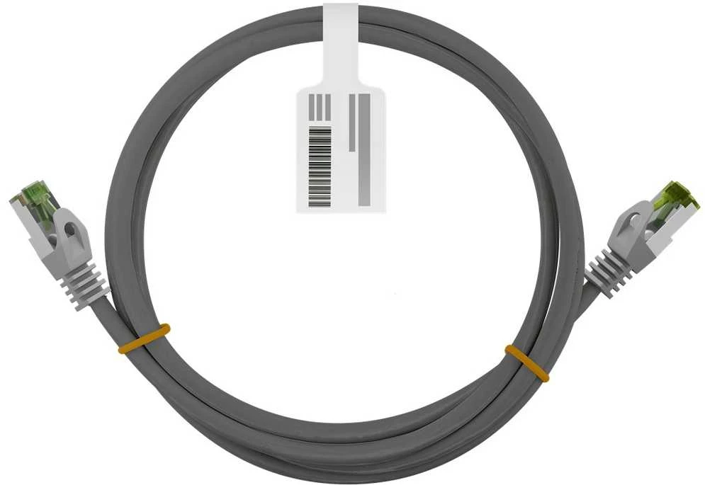 Goobay Kabelis LAN Patchcord CAT 8.1 GHMT S/FTP pilka 0.5m