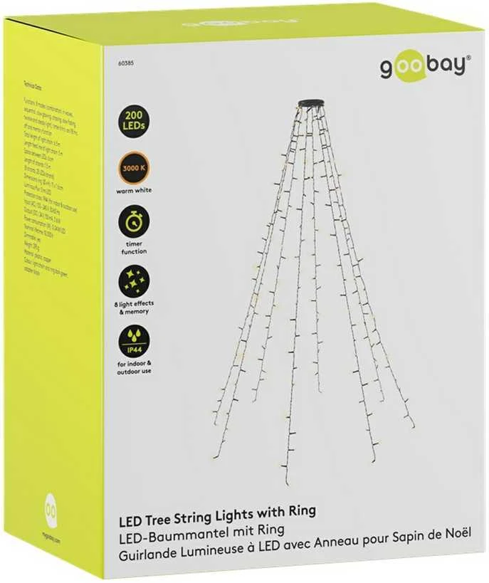 Goobay Kalėdinių lempučių grandinėlė 200LED 6,5m