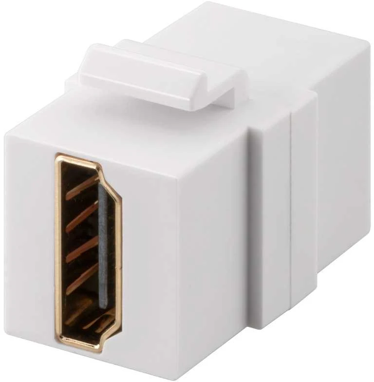 HDMI Keystone adapteris su aukso spalvos jungtimi