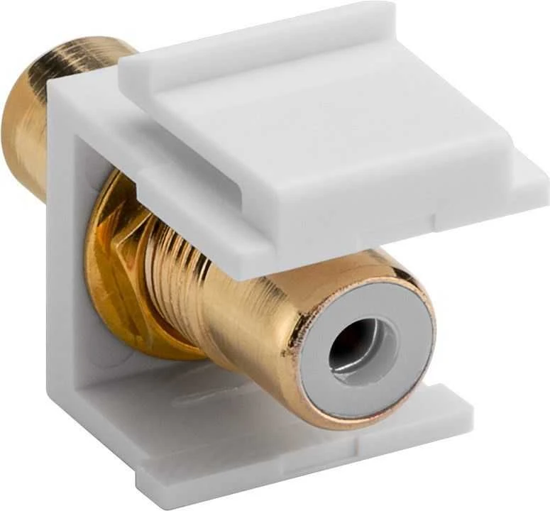 Goobay Keystone jungties prailginimo RCA balta kabelis