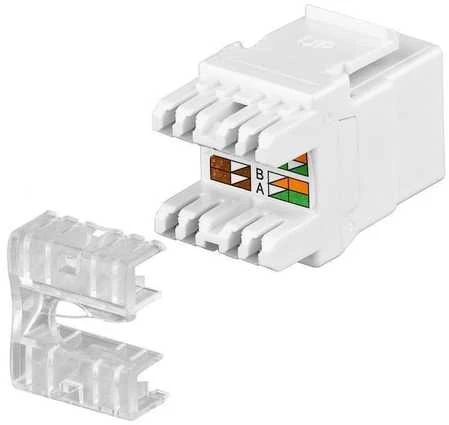 Goobay Gogobay 95738 Keystone modulis RJ45 CAT 5e, UTP, 100 MHz, baltas