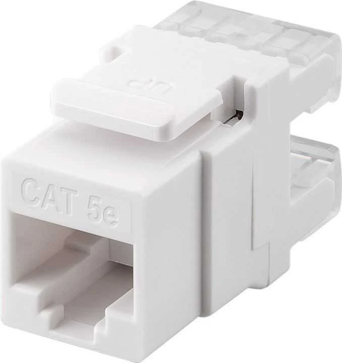 Goobay Gogobay 95738 Keystone modulis RJ45 CAT 5e, UTP, 100 MHz, baltas
