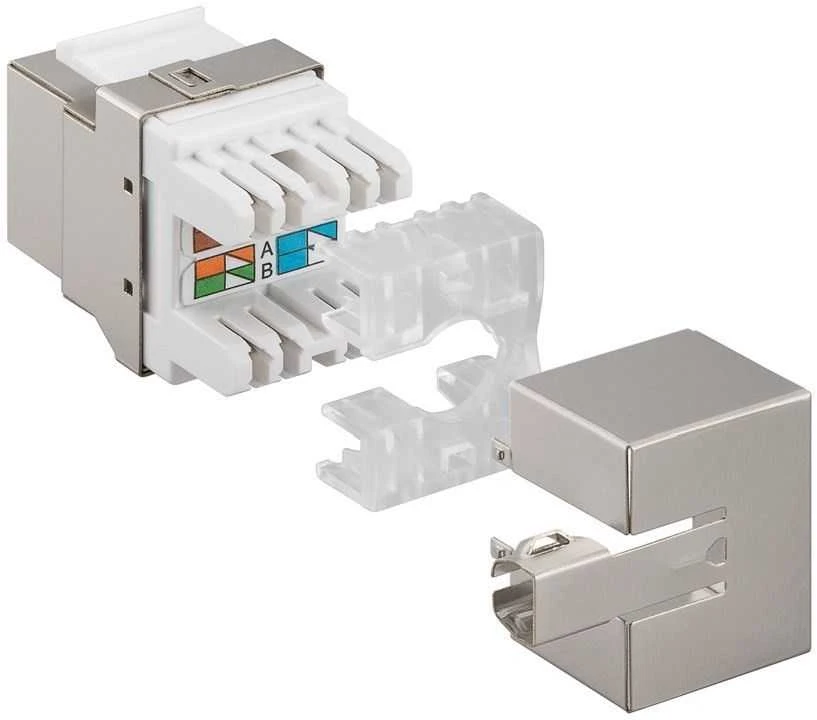 Goobay Lizdas RJ45 CAT 6 panelinis, ekranuotas