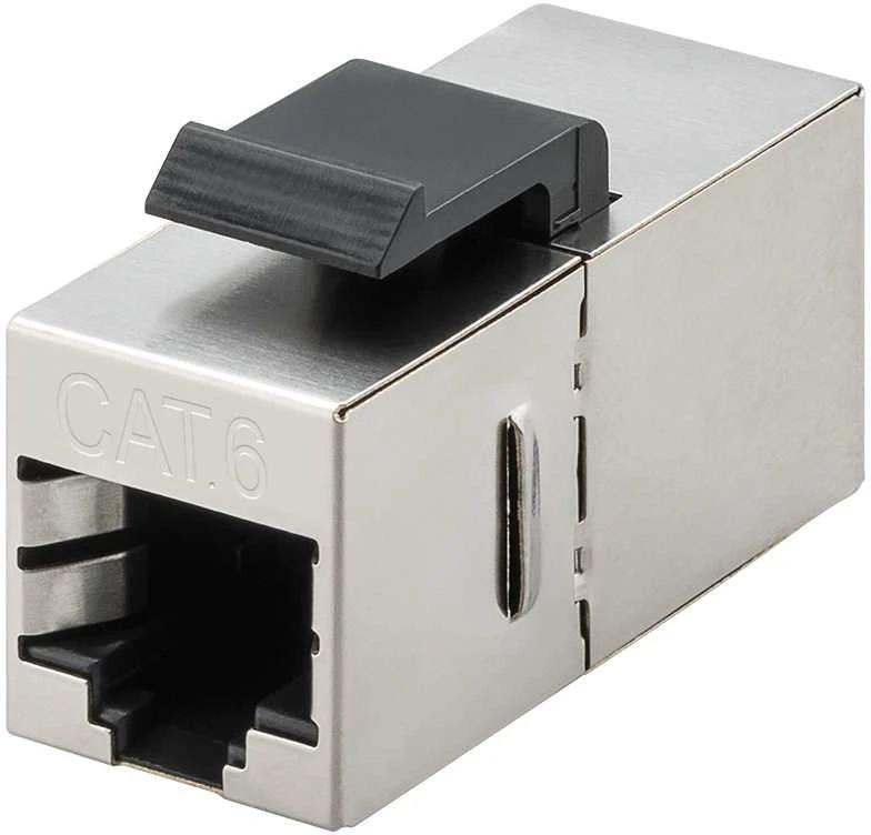 Goobay Keystone module CAT 6, STP, slim type 96100 Juodas/Sidabrinis