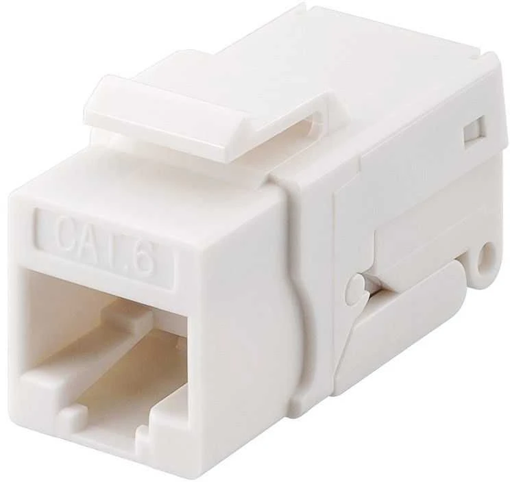 Goobay Gogobay 95742 Keystone modulis RJ45 CAT 6, UTP, 250 MHz, baltas