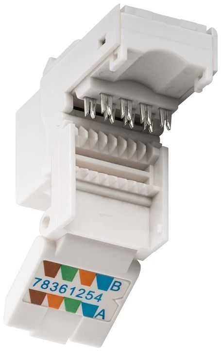 Goobay Gogobay 95742 Keystone modulis RJ45 CAT 6, UTP, 250 MHz, baltas