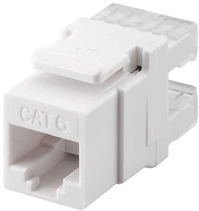 Goobay Gogobay 95740 Keystone modulis RJ45 CAT 6, UTP, 250 MHz, baltas