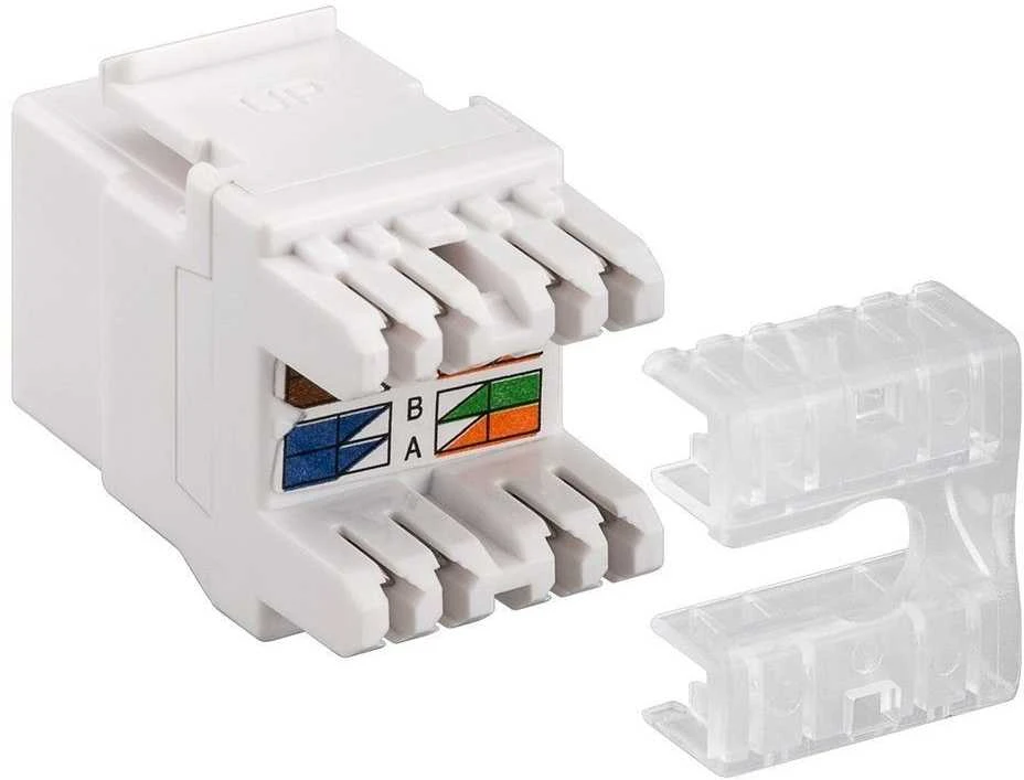 Goobay Gogobay 95740 Keystone modulis RJ45 CAT 6, UTP, 250 MHz, baltas