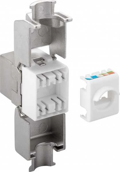 Goobay Keystone RJ45 CAT 6A STP Modulinė jungtis 2xRJ45