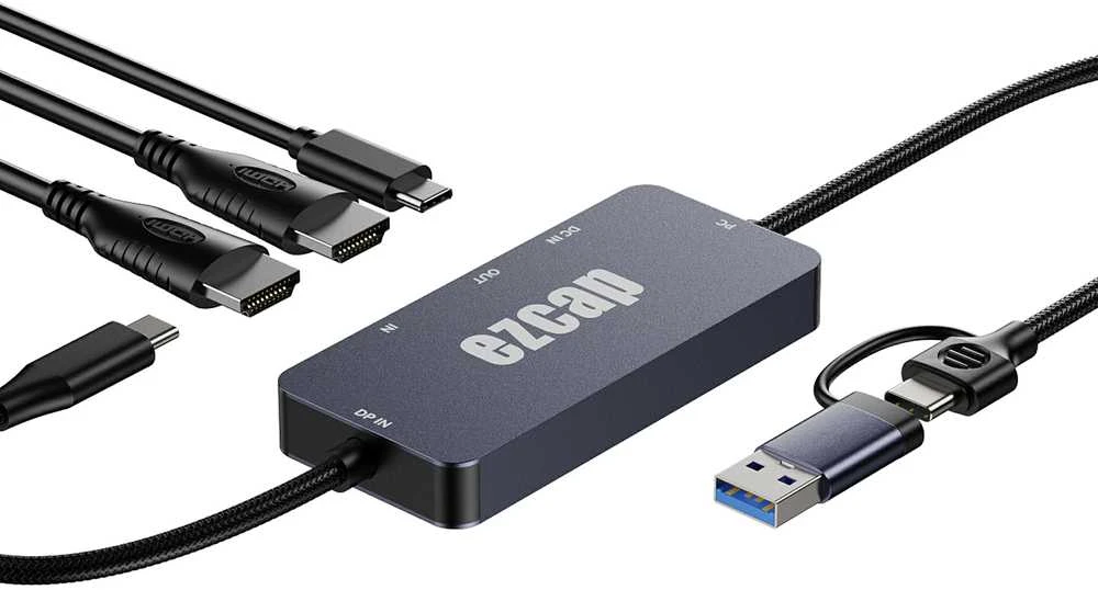 HDMI USB 3.2 4K Grabber ezcap377 vaizdo įrašymo įrenginys