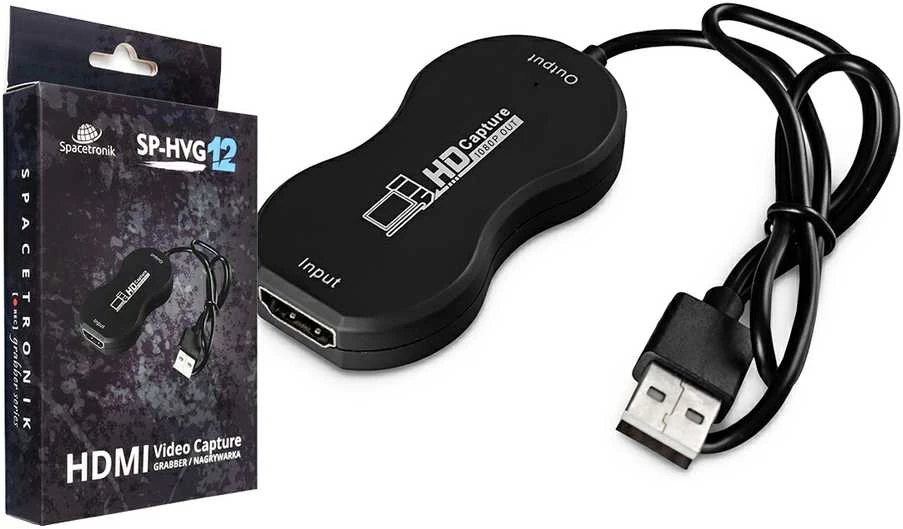 Grabber Spacetronik SP-HVG12 HDMI įrašymo įrenginys, skirtas kompiuteriui