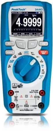 Grafinis multimetras su spalvotu LCD PeakTech 3440