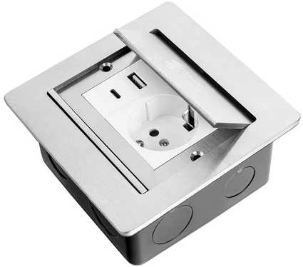 Grindų lizdų dėžutė Spacetronik SPS-W13S_V1