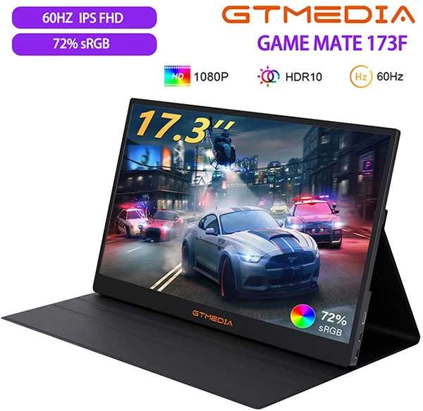 Gtmedia Papildomas monitorius Mate 173 FullHD nešiojamam kompiuteriui