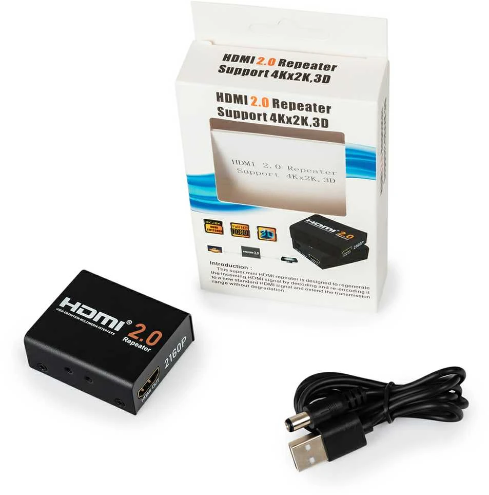 HDMI kartotuvas. 4Kx2K stiprintuvas Spacetronik HDRE02