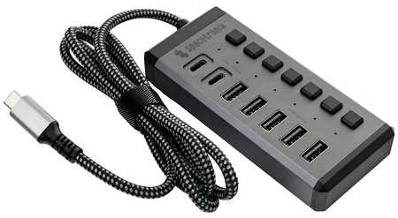 7xUSB šakotuvas su Spacetronik jungikliais SPU-M18