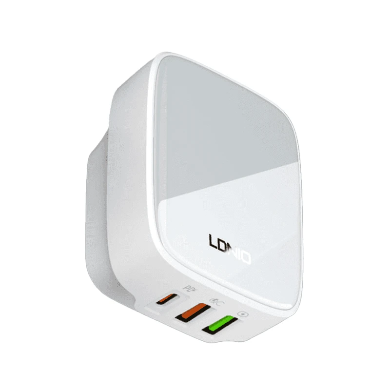 Įkroviklis 32W 3 porty USB PD QC Ldnio Q334 baltas