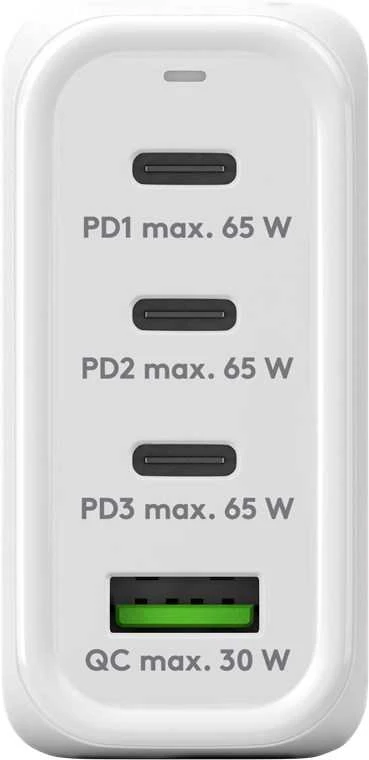Goobay 68W įkroviklis su trimis USB-C ir viena USB-A jungtimi