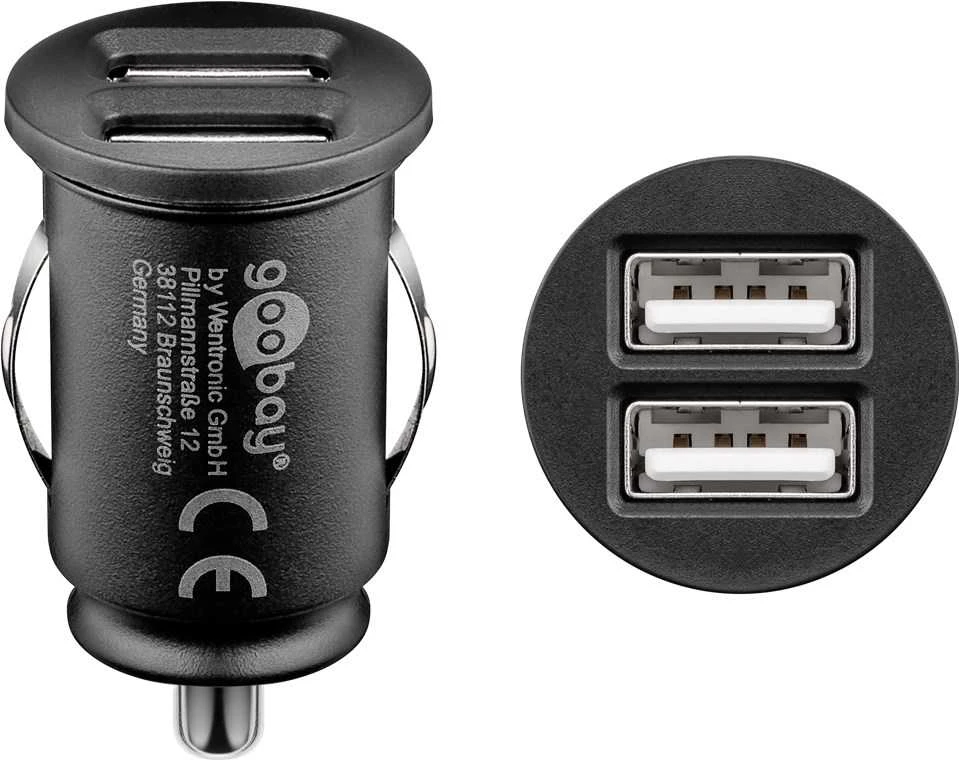 Krautuvas Goobay Automobilio įkroviklis 2xUSB 4.8A 12 / 24V DC 4520