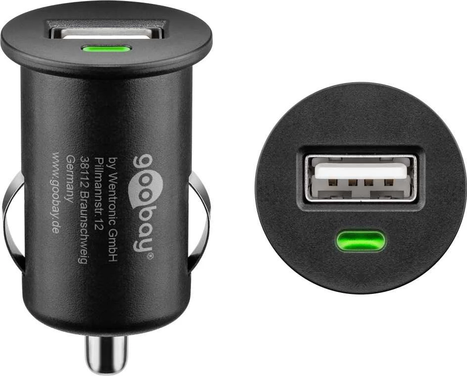 Goobay Car Charger 5 W automobilinis pakrovėjas, juodas