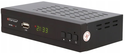 Imtuvas TV Opticum Odbiornik DVB-T2/C Raudona Nytrobox X H.265