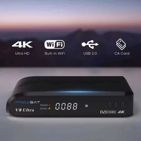 Imtuvas GTMedia Freesat V8 ULTRA 4K COMBO FUNCAM