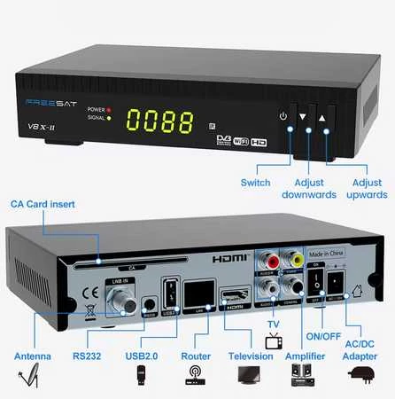 GTMedia Freesat V8 XII DVB-S2X FUNCAM imtuvas