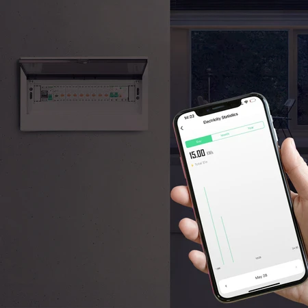 Avatto Išmani relė DIN bėgeliui 230Vac, 16A, ZigBee TUYA, su energijos matavimo funkcija