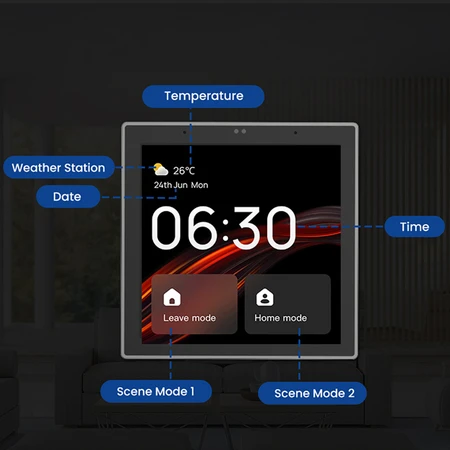 Išmanusis valdymo skydelis Avatto T6E Wi-Fi Ble Zigbee Tuya