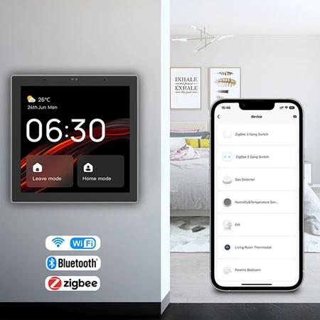 Išmanusis valdymo skydelis Avatto T6E Wi-Fi Ble Zigbee Tuya