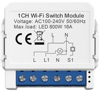 Smart Switch modulis WiFi Avatto WSM16-W1 TUYA