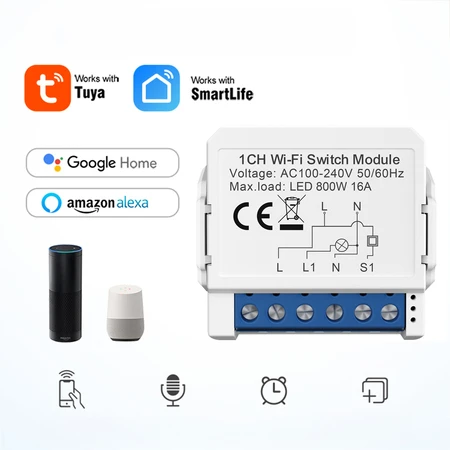 Smart Switch modulis WiFi Avatto WSM16-W1 TUYA