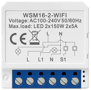 Smart Switch modulis WiFi Avatto WSM16-W2 TUYA