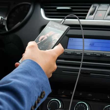 Kabelis audio Jack 3,5mm x2 Goobay Plus TEXTIL 1m