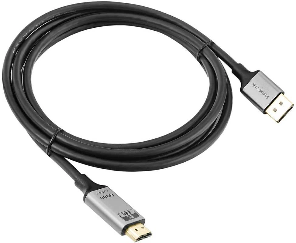 Spacetronik DP į HDMI laidas, 8K 60Hz jungtys