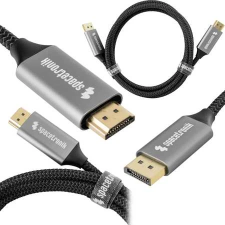 Kabelis DP HDMI 8K 60Hz Spacetronik KDH-SPA020 2m