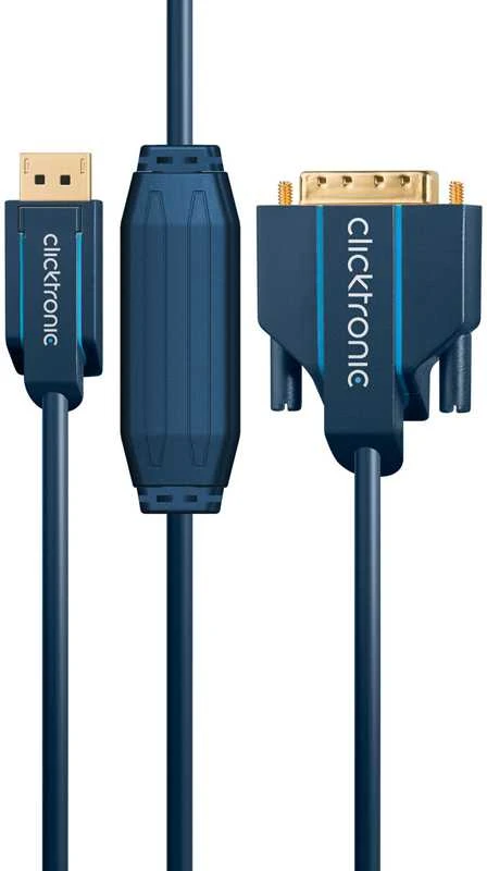 Goobay DisplayPort – DVI-D Dual Link laidas, 1 m