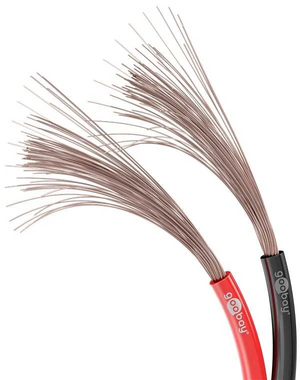 Goobay Cable Garsiakalbio kabelis Raudonas Juodas CCA - Kabelio ilgis 10 m