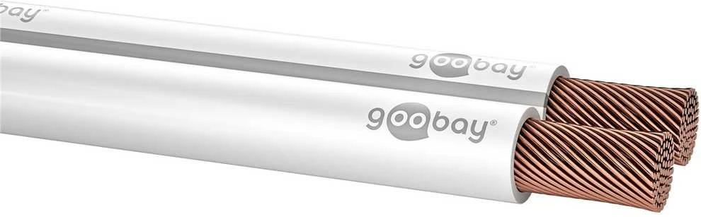Goobay garsiakalbio laidas 2x2,5mm CU varinis 10m balta