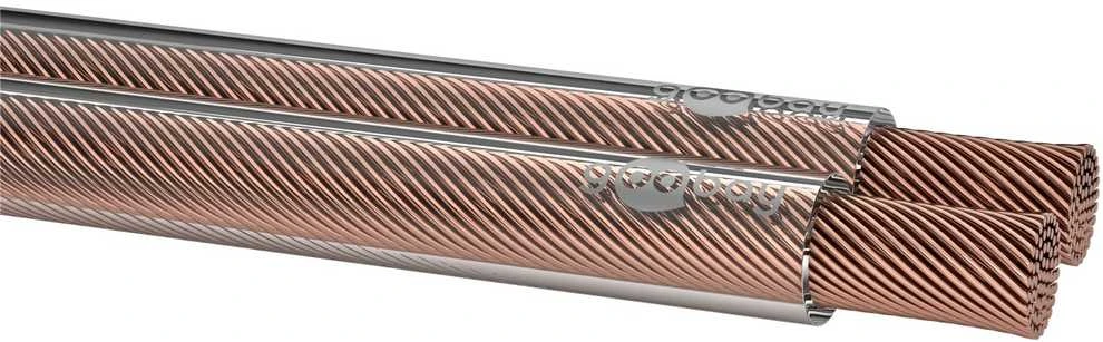 Goobay 2x4mm laidas garsiakalbiams, stambus planas
