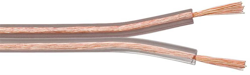Goobay garsiakalbio laidas, 2x4mm, 100,0m, skaidrus, ant ritės